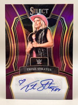Trish Stratus Purple Prizm Auto 18/35 - 2024 Panini Select WWE