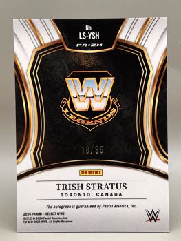Trish Stratus Purple Prizm Auto 18/35 - 2024 Panini Select WWE