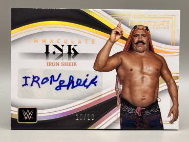 Iron Sheik Immaculate Ink Gold Prizm 10/10 - 2023 Panini Immaculate WWE