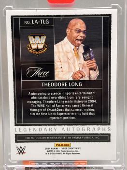 Theodore Long Legendary Autos Gold 08/10  - 2024 Panini Three Count WWE