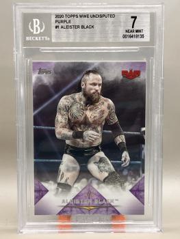Aleister Black Rainbow SET Base bis /5 plus Schamberger - 2020 Topps Undisputed WWE