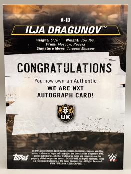 Ilja Dragunov NXT Rookie Autograph 177/250 - 2021 Topps NXT WWE