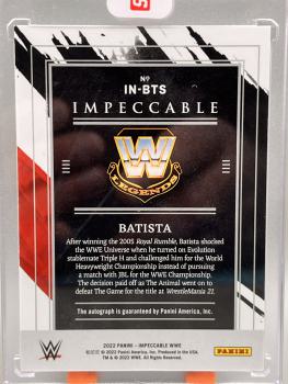 Batista Indelible Ink 17/25 - 2022 Panini Ipeccable WWE