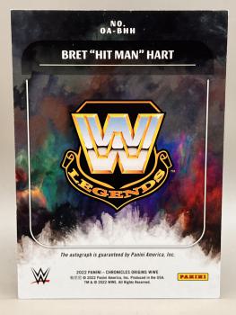 Bret Hit Man Hart Origins - 2022 Panini Chronicles WWE