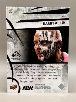 Darby Allin Base 20/99 - 2025 Upper Deck SP Game Used AEW