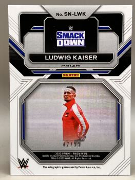 Ludwig Kaiser Sensational Signatures Red 47/99 - 2023 Panini Prizm WWE
