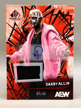 Darby Allin Relic Auto 07/35 - 2025 Upper Deck SP Game Used AEW