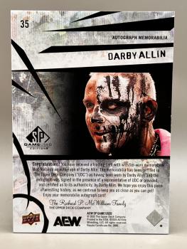 Darby Allin Relic Auto 07/35 - 2025 Upper Deck SP Game Used AEW
