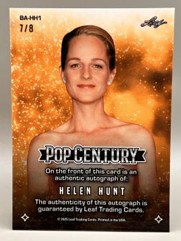 Helen Hunt Base Autograph 7/8 - 2025 LEAF Metal Pop Century