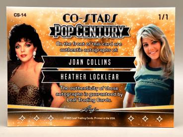 Joan Collins & Heather Locklear Co-Stars 1/1 - 2025 LEAF Metal Pop Century