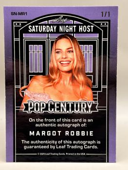 Margot Robbie Base Autograph 1/1 - 2025 LEAF Metal Pop Century