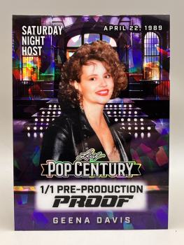 Geena Davis Pre-Production Proof 1/1 - 2025 LEAF Metal Pop Century