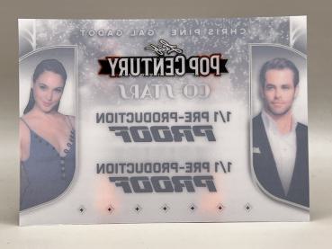 Chris Pine - Gal Gadot Pre-Production Proof 1/1 - 2025 LEAF Metal Pop Century