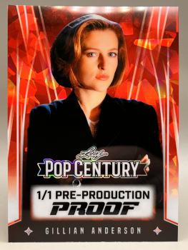 Gillian Anderson Pre-Production Proof 1/1 - 2025 LEAF Metal Pop Century
