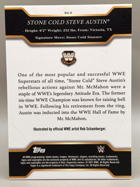 Stone Cold Steve Austin by Rob Schamberger - 2021 Topps Undisputed WWE