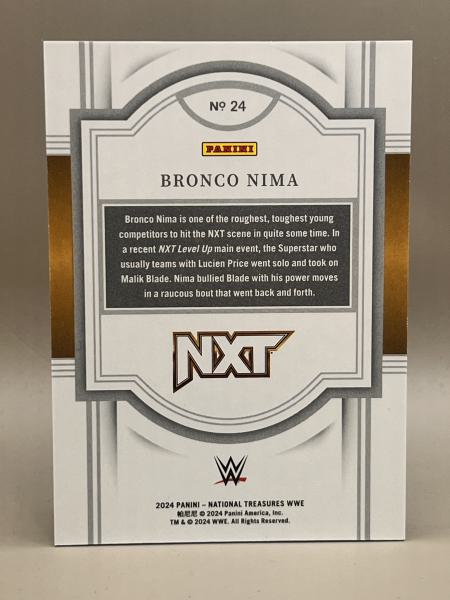 Bronco Nima Base 73/75  - 2024 Panini National Treasures WWE