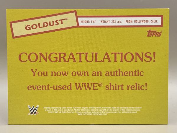 Goldust Shirt Relic - 2015 Topps Heritage WWE