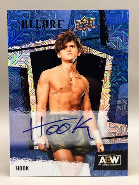 Hook Blue Line Auto 09/35 - 2022 Upper Deck Allure AEW