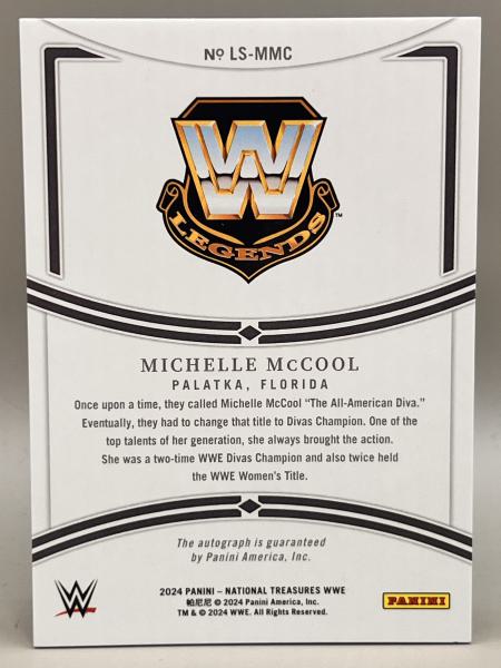 Michelle McCool Legendary Signatures 21/25  - 2024 Panini National Treasures WWE