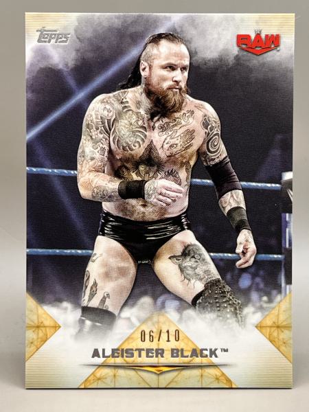 Aleister Black Rainbow SET Base bis /5 plus Schamberger - 2020 Topps Undisputed WWE