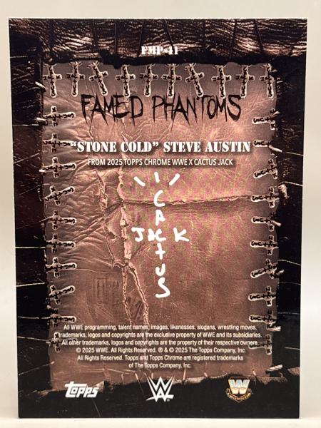 Steve Austin Famed Phantoms - 2025 Topps Cactus Jack x WWE