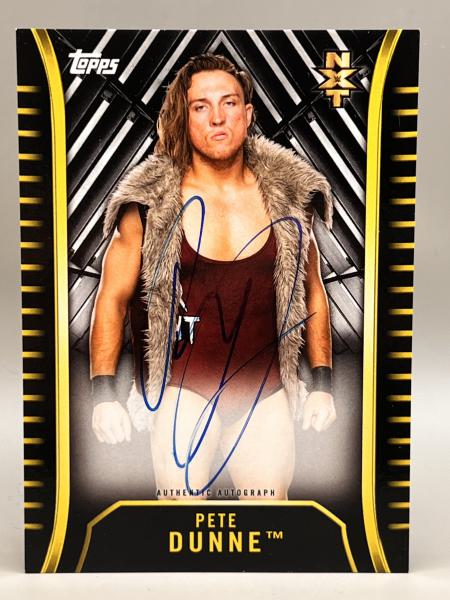 Pete Dunne NXT Autographs - 2018 Topps NXT WWE