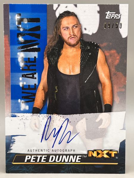 Pete Dunne Autograph 09/50 - 2021 Topps NXT WWE