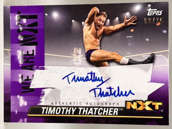 Timothy Thatcher Autograph 53/75 - 2021 Topps NXT WWE