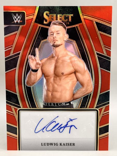 Ludwig Kaiser Base Autograph 55/99 - 2024 Panini Select WWE