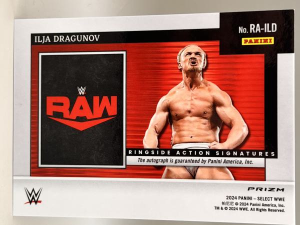Ilja Dragunov Ringside Action Signatures - 2024 Panini Select WWE