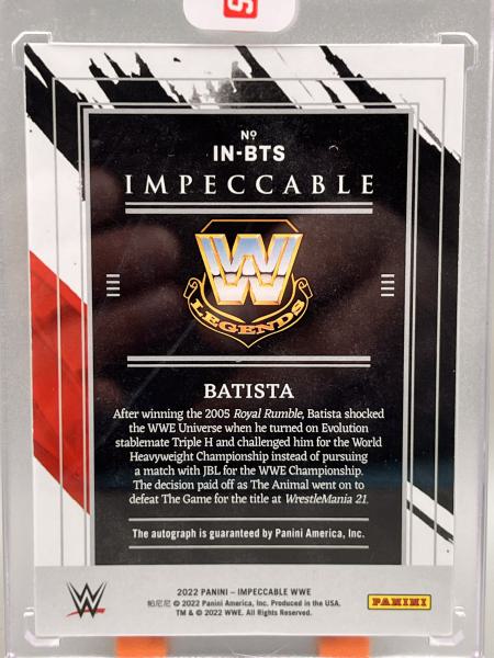 Batista Indelible Ink 17/25 - 2022 Panini Ipeccable WWE