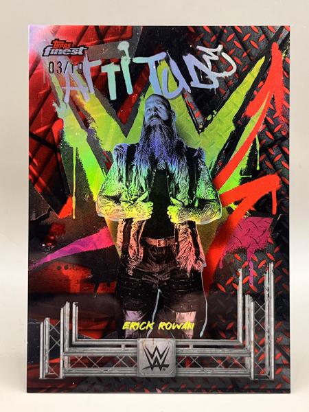Eric Rowan Base Rare Red/Black Vapor Refrector 03/10 - 2025 Topps Finest WWE