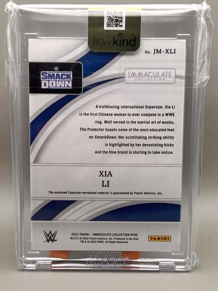Xia Li Big Patch 22/50 - 2022 Panini Immaculate WWE