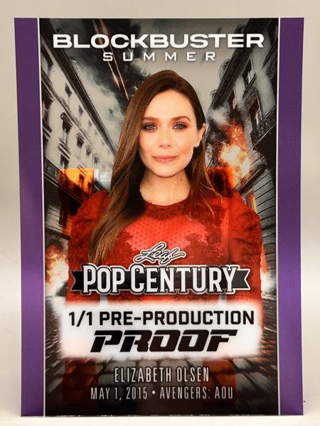 Elizabeth Olsen Pre-Production Proof 1/1 - 2025 LEAF Metal Pop Century