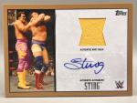 Sting Autograph Relic 09/10 - 2015 Topps Road to Wrestlemania WWE